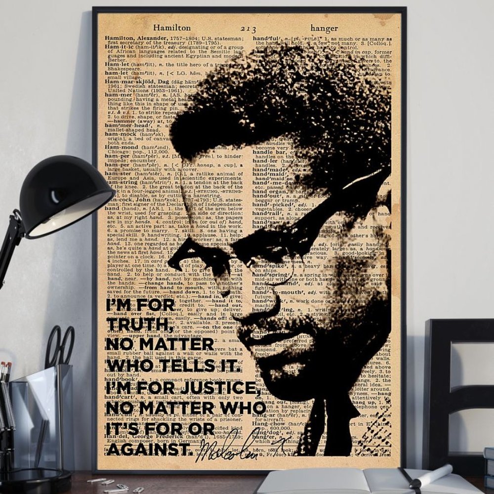 Malcom X Quotes Poster - Dictionary Page